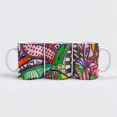 Produktbild von raxxa Premium-Tasse "Abstracción"