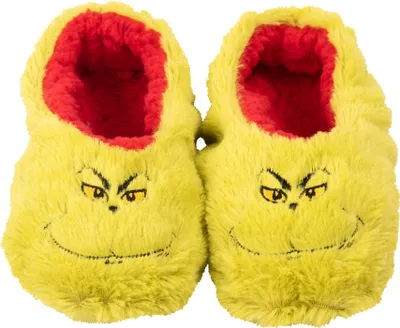 Produktbild von The Grinch Hausschuhe für Damen - Ballerinas Plüsch Winter gefüttert Puschen Slipper Pantoffeln Grün 35-38