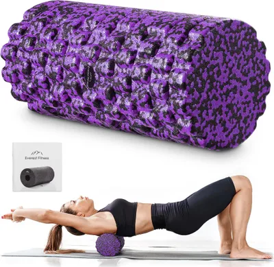 Produktbild von EVEREST FITNESS Faszienrolle Foam Roller 3D-Textur - 33cm Faszienrolle Wirbelsäule - Yoga Rolle Massagerolle - Fazienrolle Rücken Wirbelsäule -