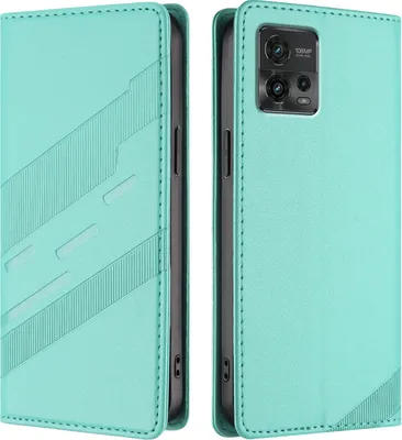 Obrázek produktu pro Pouzdro pro Motorola Moto G72,Polyuretankožené peněženkové pouzdro s přihrádkou na karty a funkcí stojánku Türkis