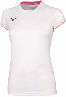 Produktbild von MIZUNO Kurzarm-T-Shirt „Core“/Weiß/Pink Neon/XL