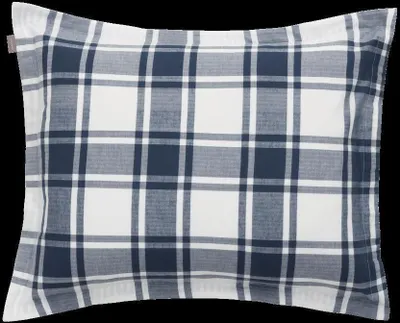 Produktbild von GANT Flannel Check Kopfkissenbezug einzeln Farbe MARINE Größe 40x40cm