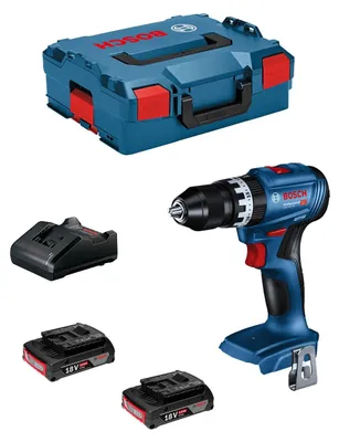 Imagen del producto de Taladro Percutor BOSCH GSB 18V-45 (2 x 2,0 Ah + GAL18V-20 + L-Boxx 136)