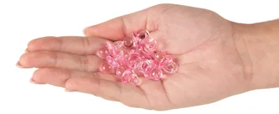 Imagen del producto de 10 chupetes decorativos de plexiglás rosa, 2,5 cm - Talla única