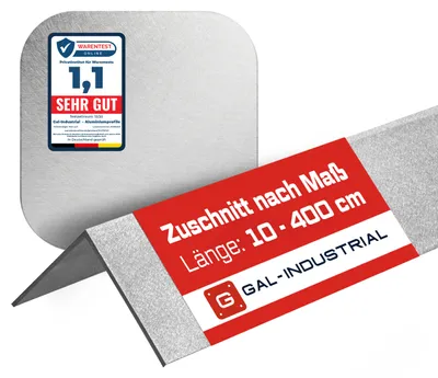 Produktbild von Winkelprofil Aluminium SATINIERT Winkel L-Profil 50x30x3mm 20cm + Zuschnitt nach Maß