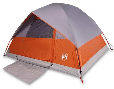 Immagine prodotto di Tenda da campeggio a cupola 3 persone arancione Impermeabile