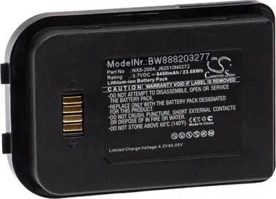 Produktbild von vhbw Akku kompatibel mit Nautiz X5 eTicket Barcodescanner POS (6400 mAh, 3,7 V, Li-Ion)