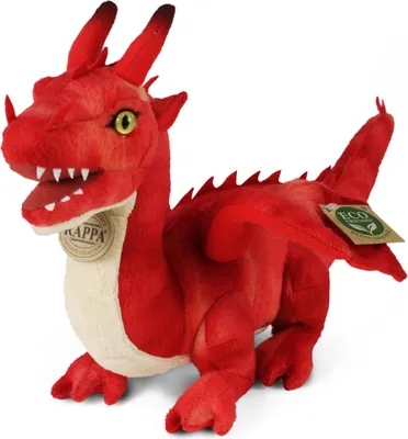 Produktbild von RAPPA Plschdrache 40 cm rot ECO-FRIENDLY