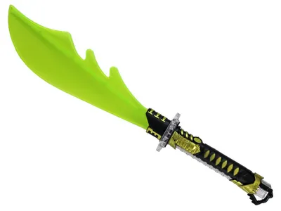 Imagen del producto de Arma de batalla Machete amarillo brillante