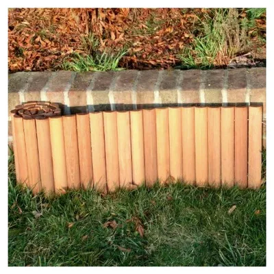 Produktbild von Rasenkante aus Bangkirai Hartholz 180 x 30 cm Beetumrandung