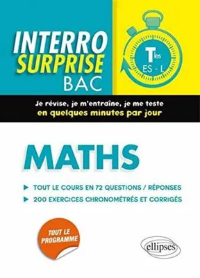 Image de Interro Surprise Maths Terminales ES-L