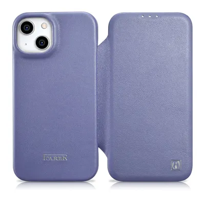 Produktbild von Icarer Etui Case Obudowa Skrzane Z Magsafe Do Iphone 14Plus Jasnofioletowy
