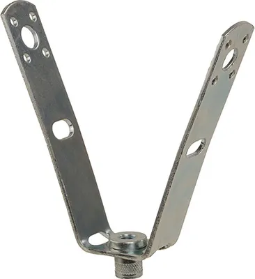 Produktbild von 10 Stück - Trapezhänger mit Rändelmutter M8 Höhe 120mm verzinkt  : M8 mit Rändelmutter Größe: M8 mit Rändelmutter
