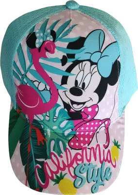 Zdjęcie produktu dla Disney Minnie Mouse czapka z daszkiem California Style! dla dzieci turkusowa, rozmiar 54