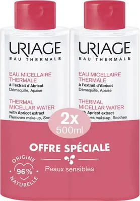 Produktbild von Thermisches Mizellenwasser fü r empfindliche Haut, Packung mit 2 x 500 ml