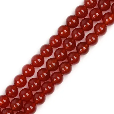Rote Achat Perlen 4mm rund, 38 Stück, DIY Schmuckzubehör