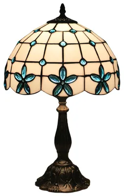 Imagen del producto de Lámpara de mesa vidriera - Lámpara de mesa - 30 cm - 49 cm de alto - Vintage