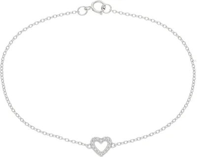 Produktbild von Armband Silber 925 mit Zirkonia Herz JL52-03-0133 JuwelmaLux 18 cm