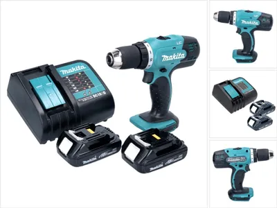 Produktbild von Makita DDF 453 SY Akku Bohrschrauber 18 V 42 Nm + 2x Akku 1,3 Ah + Ladegerät