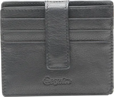 Produktbild von Esquire Leder Kartenetui Oslo Nappa Card Holder Black schwarz