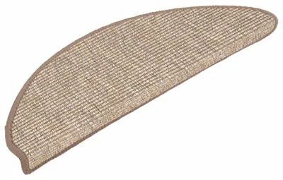 Productafbeelding van Trapmatten 15 st 56x17x3 cm lichtbruin halfrond