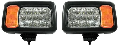 Image de Kit de phares à LED – feux de croisement/feux de route, clignotants, réflecteur – adapté aux tracteurs, moissonneuses-batteuses, pelles mécaniques, etc. – 16 LED