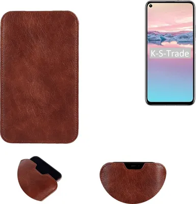 Produktbild von K-S-Trade Schutzhülle Handyhülle kompatibel mit Huawei Honor 20 Pro Handytasche Kunstleder Sleeve in braun