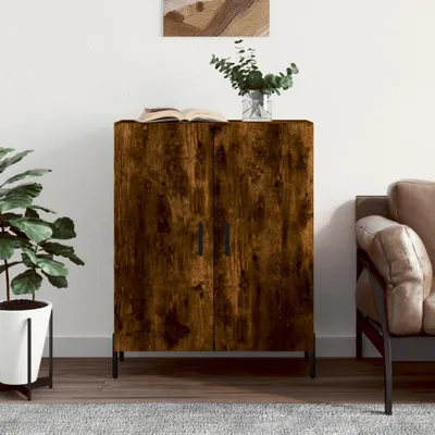 Image de vidaXL Sideboard chêne fumé 69,5x34x90 cm bois composite
