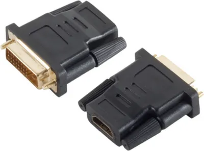 Produktbild von Adapter HDMI-Buchse / DVI-D (24+1) Stecker verg.