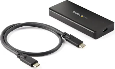 Immagine prodotto di StarTech.com M2E1BRU31C M.2 NVMe PCIe SSD Enclosure (IP67, robusto, USB 3.1 Gen 2 (10 Gbit/s) USB-C) - Storage Enclosure - M.2 - M.2 Card - USB 3.2 (Gen 2) - Nero - per P/N: PEXUSB321C