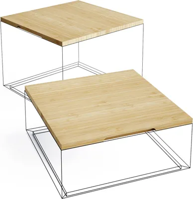 Productafbeelding van Duurzame Bamboe Deksels voor Opbergboxen – Set van 2 - Perfect voor Organisatie