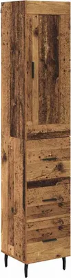Image de Haut Armoire Bois Ancien 34,5 x 34 x 180 cm Bois d'ingénierie