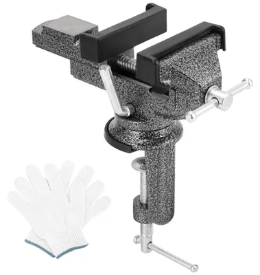 Produktbild von Tafelschraube 76 mm, 360° drehbare Basis, Mini Werkbank, für Holzarbeiten