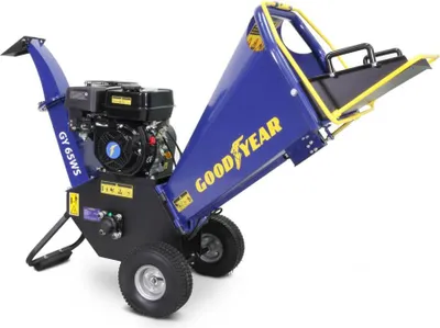 Produktbild von Thermischer Gartenhäcksler 6,5 PS Schnittdurchmesser 10 cm Manueller Start Benzinmotor 196 cm³ GOODYEAR