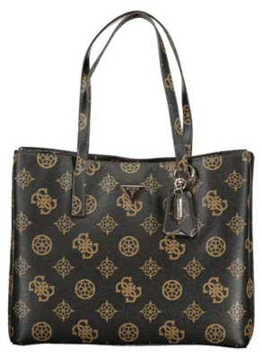Image de Guess Jeans cabas Meridian mocha logo 4G, doubles anses