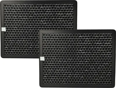 Produktbild von vhbw 2x Aktivkohlefilter kompatibel mit Philips AC3829/10, AC2889/10, AC2887/10, AC2882/10 Luftreiniger - Luftfilter Schwarz