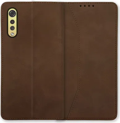 Produktbild von Bookstyle 'Premium' Schutzhülle Klapphülle Schutztasche Etui Cover für LG Velvet (LM-G900EM, 6.8'') - Braun