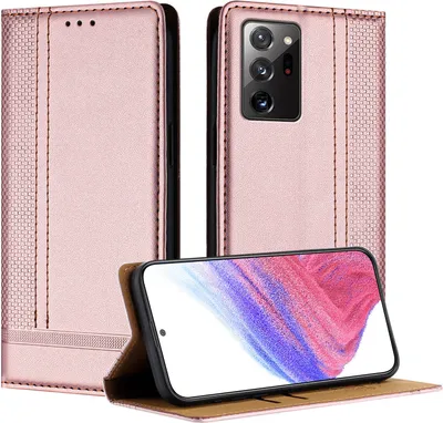 Immagine prodotto di Custodia per Samsung Galaxy Note 20 Ultra in pelle con funzione di supporto Rosa