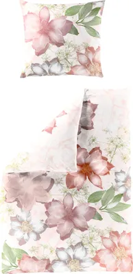 Produktbild von BIERBAUM Bettwäsche Mako-Satin peach BL 135x200 cm orange Bettbezug