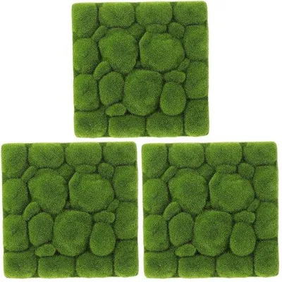Obrázok produktu pre Umelá 3D stena z machu, rozmery 30 x 30 cm, do obývačky, kancelárie alebo akvária