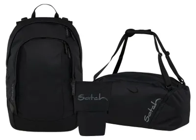 Produktbild von Satch, Schulrucksack-Set AIR Blackjack 3-teilig, ab 4./5. Klasse