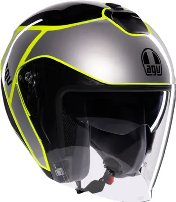 Obrázek produktu pro Kasketa AGV Irides Davao, černá/šedá/žlutá, velikost M (57/58)