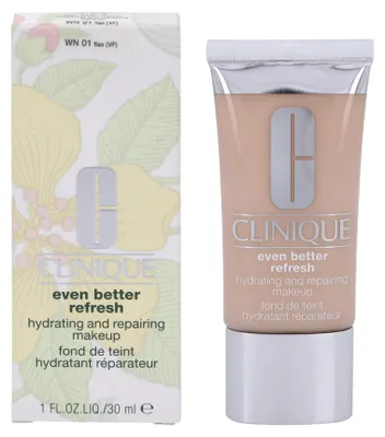 Zdjęcie produktu dla Clinique Even Better Refresh Hydrating and Repairing Makeup, Tubka, Krem, Skóra mieszana, Skóra sucha, Bardzo sucha skóra, Nawilżający, Spulchnianie, Odżywiający, Wygładzający, Odcień fair skin, Ciepły
