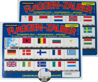 Produktbild von PRESSOGRAM Zaubertafel - Flaggenzauber Europa