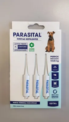 Image de Pipettes Parasites Moyennes Pour Chiens Bilster 3X3Ml