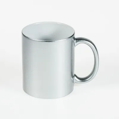 Produktbild von Premium Tasse für Sublimation in METALLIC SILVER - 330ml