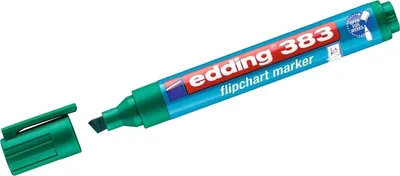 Produktbild von Flipchartmarker edding 383 nachfüllbar 1-5mm grün Packung mit 10 Stück
