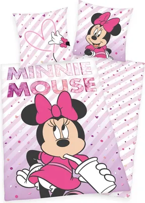 Produktbild von Disney Minnie Mouse - Wende-Bettwäsche-Set, 135x200 & 80x80