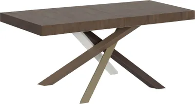 Produktbild von Ausziehtisch 130/390x90 cm Volantis Premium Walnuss mehrfarbig Beine 4/C