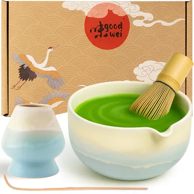 Produktbild von Matcha-Set mit Schale, Sieb und Löffel